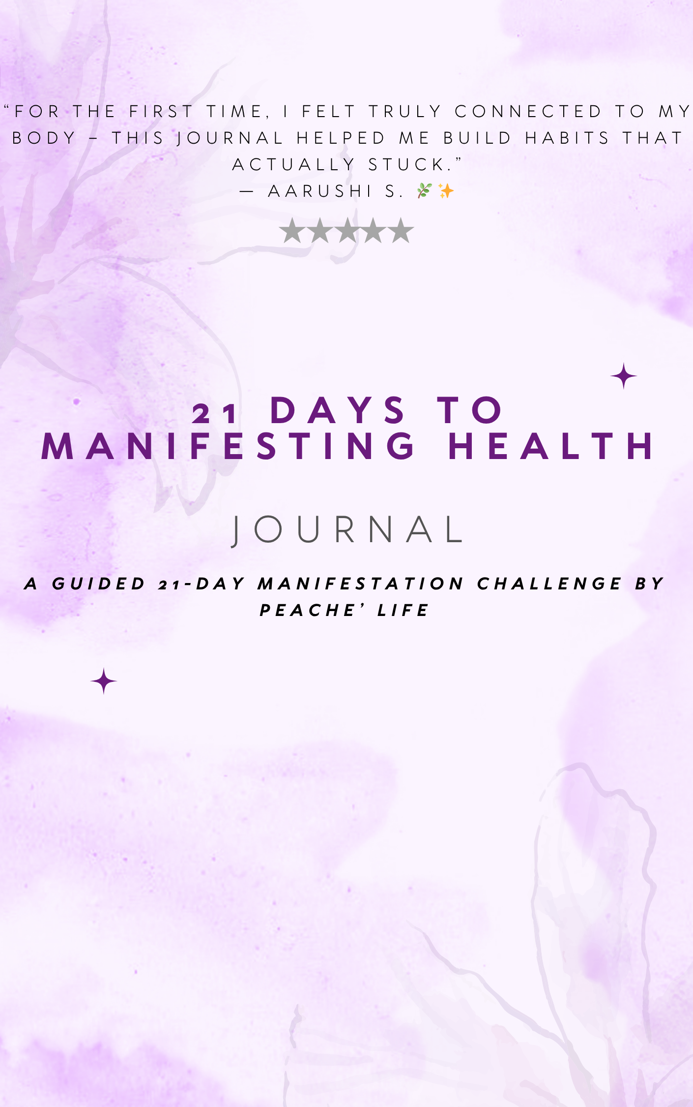 🌿 Manifestation of Health – 21 Day Guided Workbook