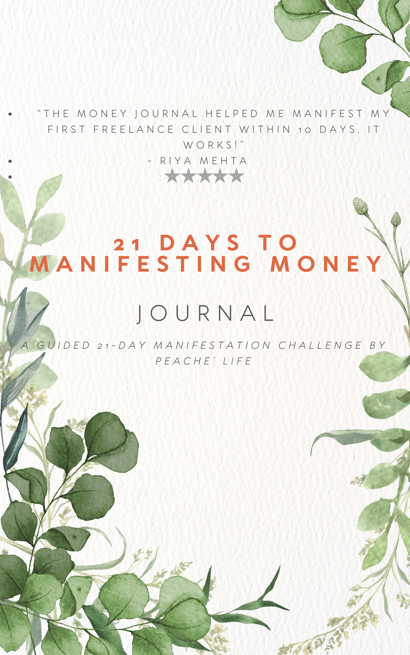 💸 Manifestation of Money – 21 Day Guided Workbook
